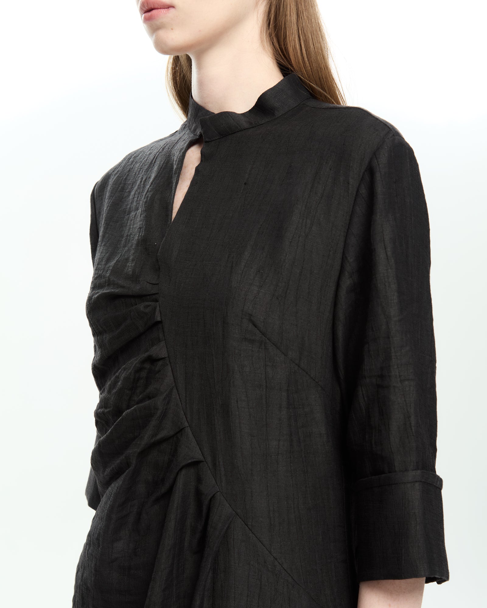 _MALLONI Abito drappeggiato  NERO