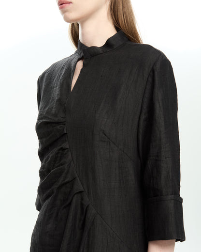 _MALLONI Abito drappeggiato  NERO