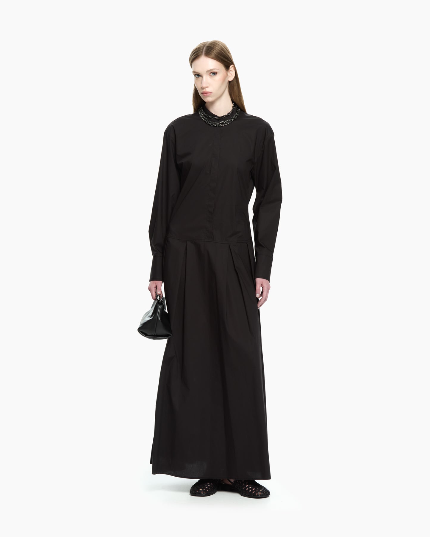 _MALLONI Abito lungo NERO