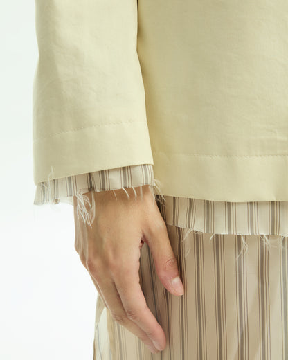 _MALLONI Giacca con revers GIALLO