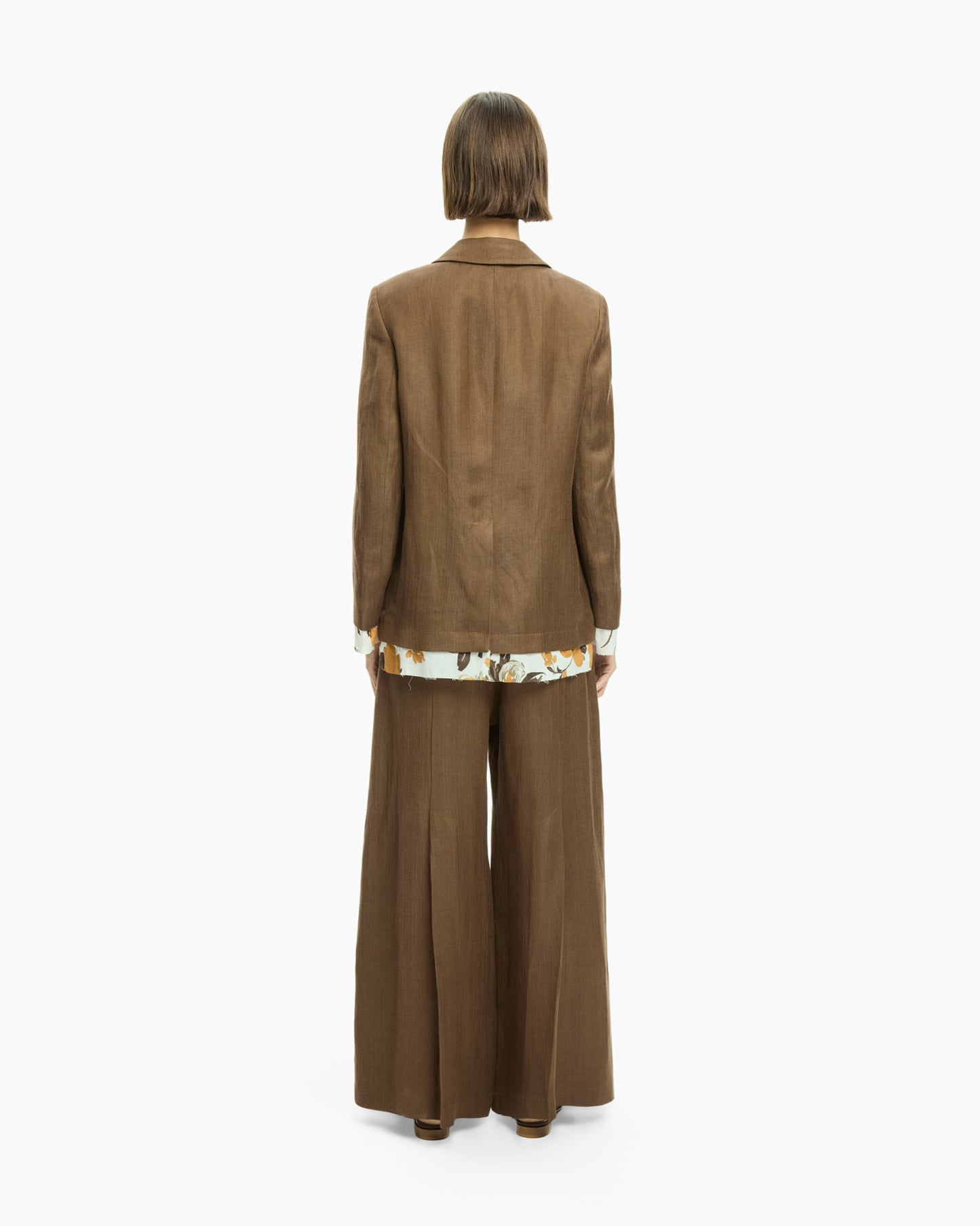 _MALLONI Blazer con fondo stampato MARRONE