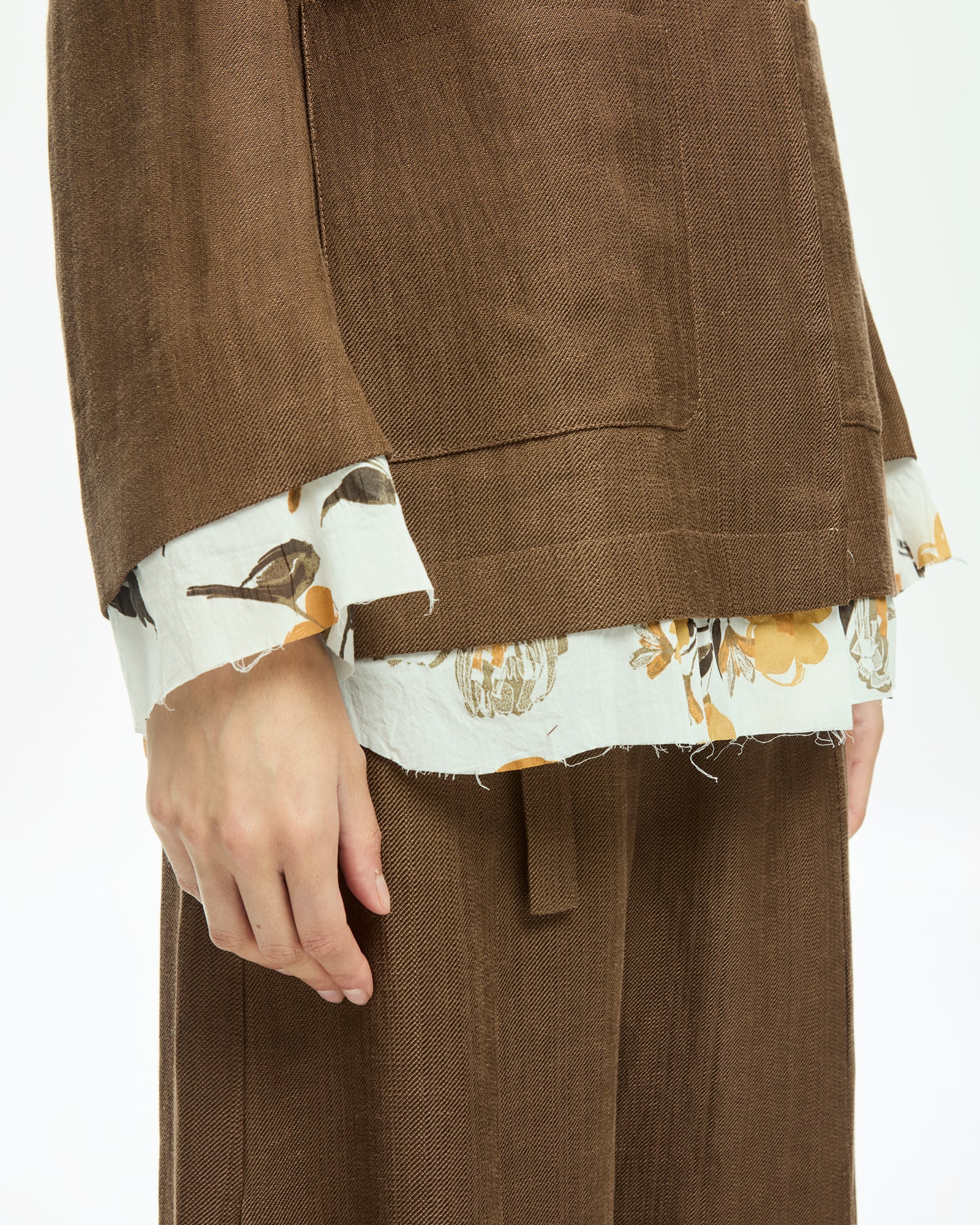 _MALLONI Blazer con fondo stampato MARRONE