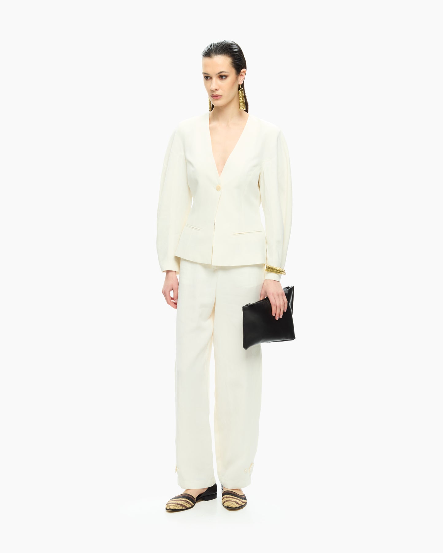 _MALLONI Giacca con scollo a V BIANCO