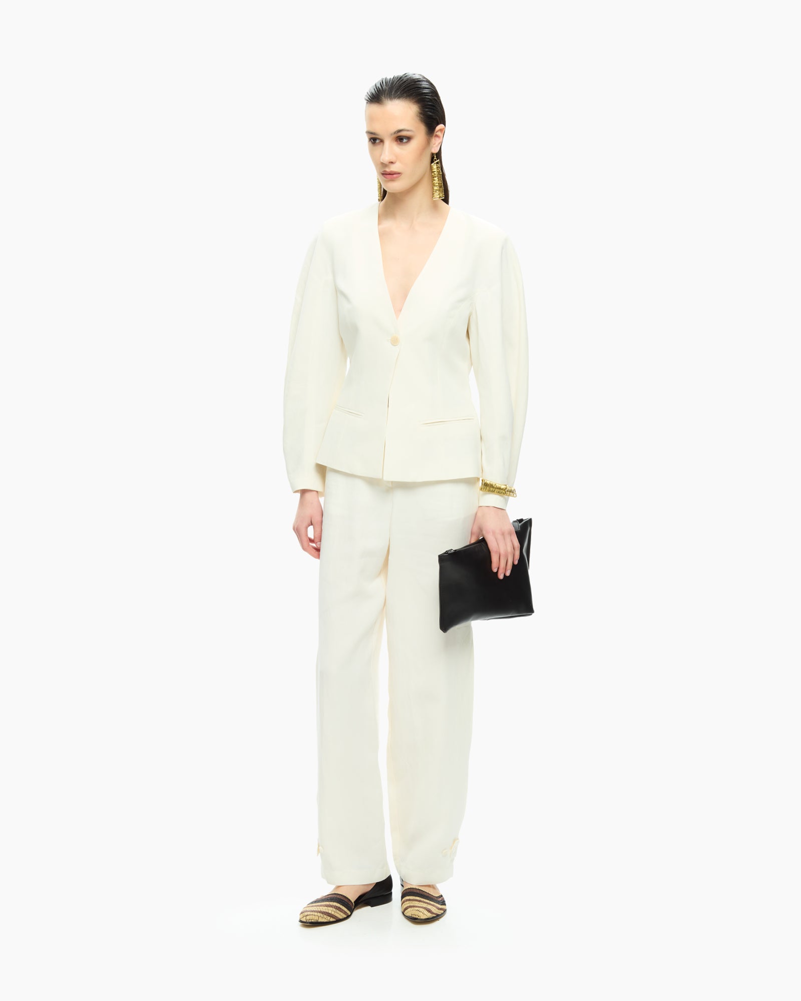 _MALLONI Giacca con scollo a V BIANCO