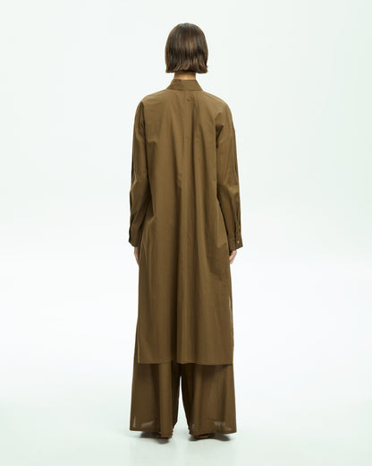 _MALLONI Camicia lunga MARRONE