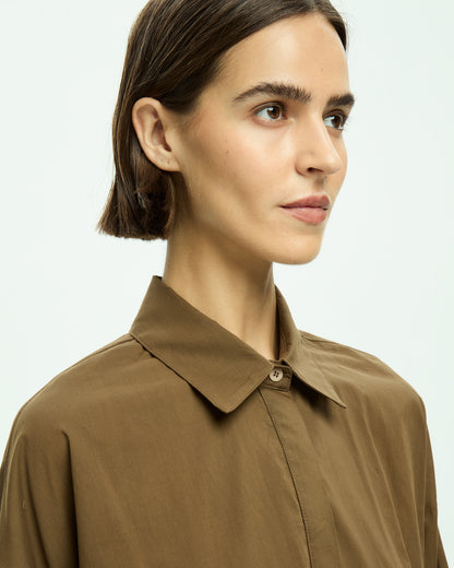 _MALLONI Camicia lunga MARRONE