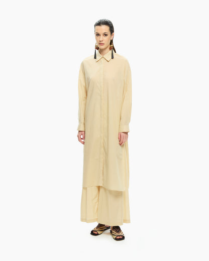 _MALLONI Camicia lunga GIALLO