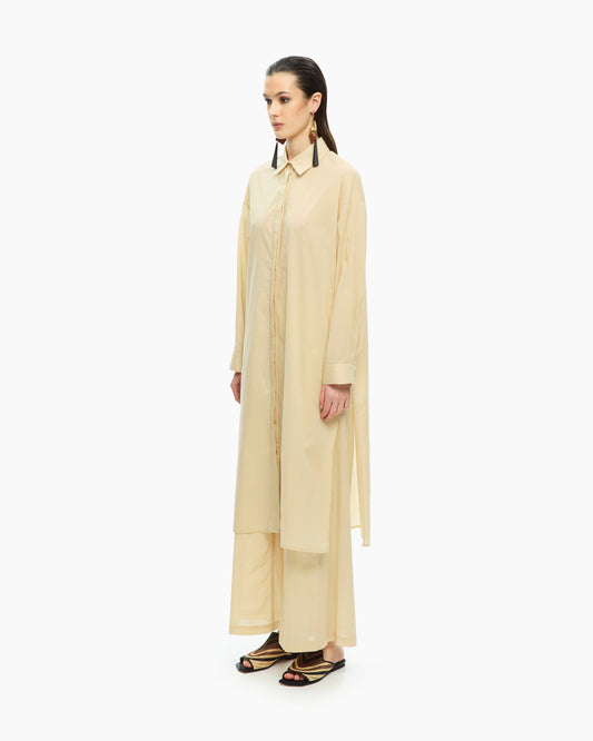 _MALLONI Camicia lunga GIALLO