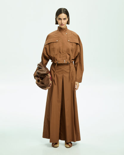 _MALLONI Pantalone lungo in popeline BEIGE