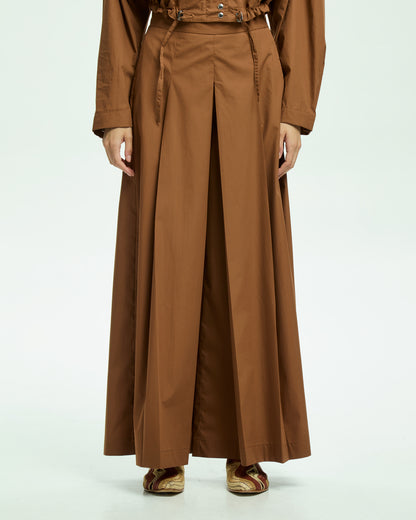 _MALLONI Pantalone lungo in popeline BEIGE