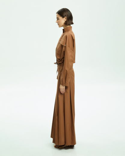 _MALLONI Pantalone lungo in popeline BEIGE
