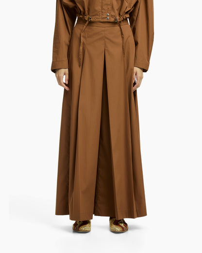 _MALLONI Pantalone lungo in popeline BEIGE