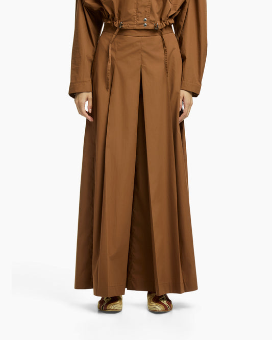 _MALLONI Pantalone lungo in popeline BEIGE