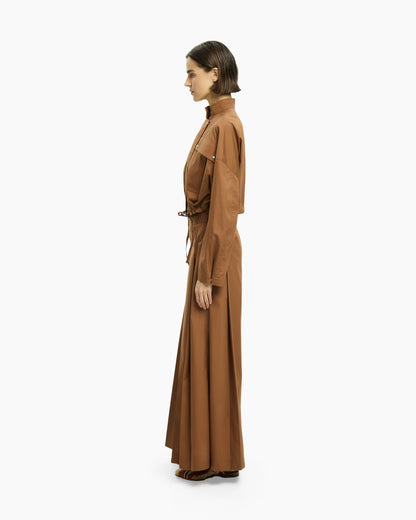 _MALLONI Pantalone lungo in popeline BEIGE