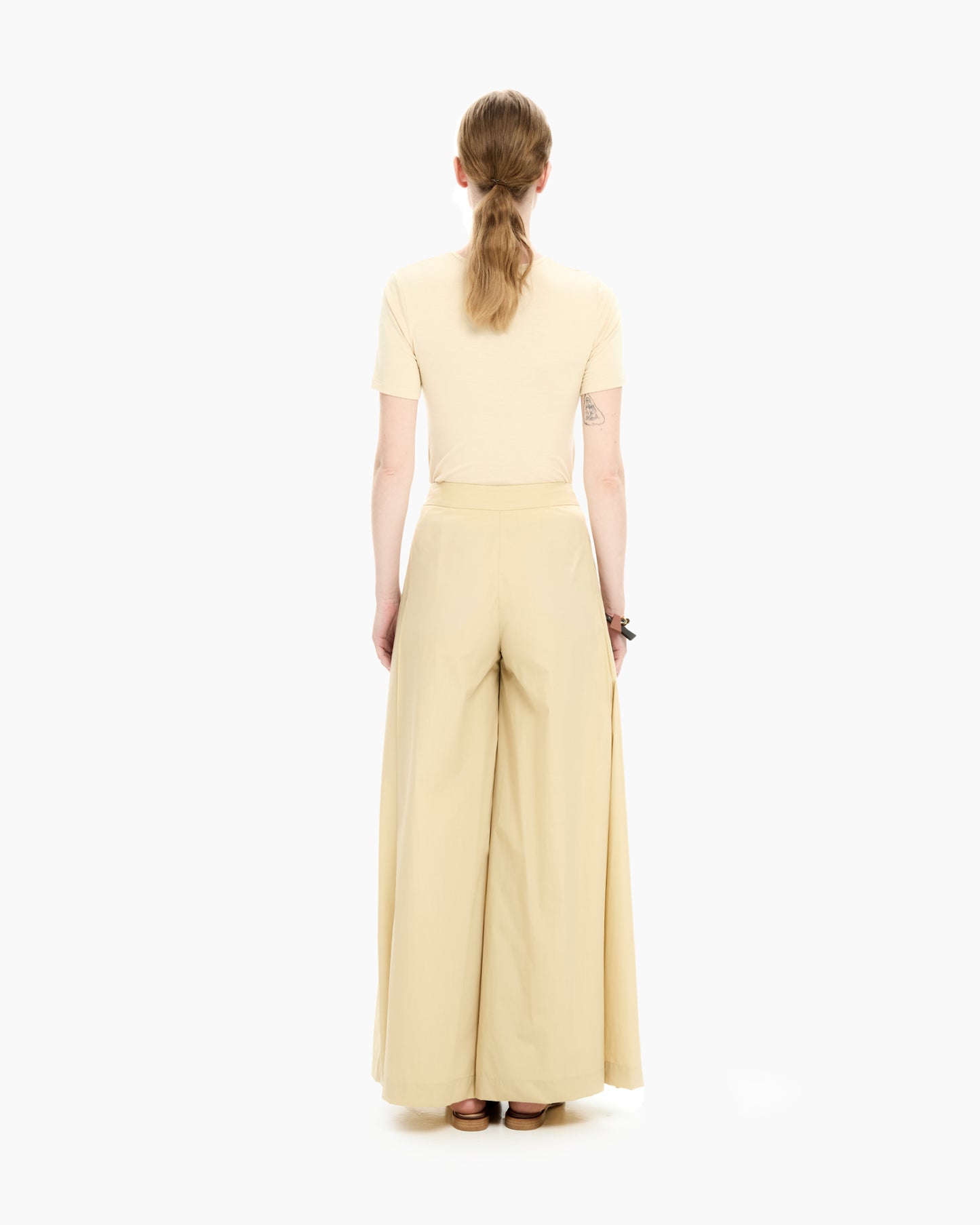 _MALLONI Pantalone lungo in popeline BEIGE