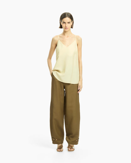 _MALLONI Pantalone morbido MARRONE