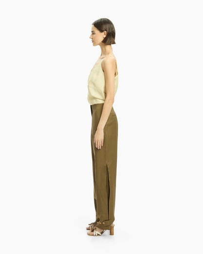 _MALLONI Pantalone morbido MARRONE