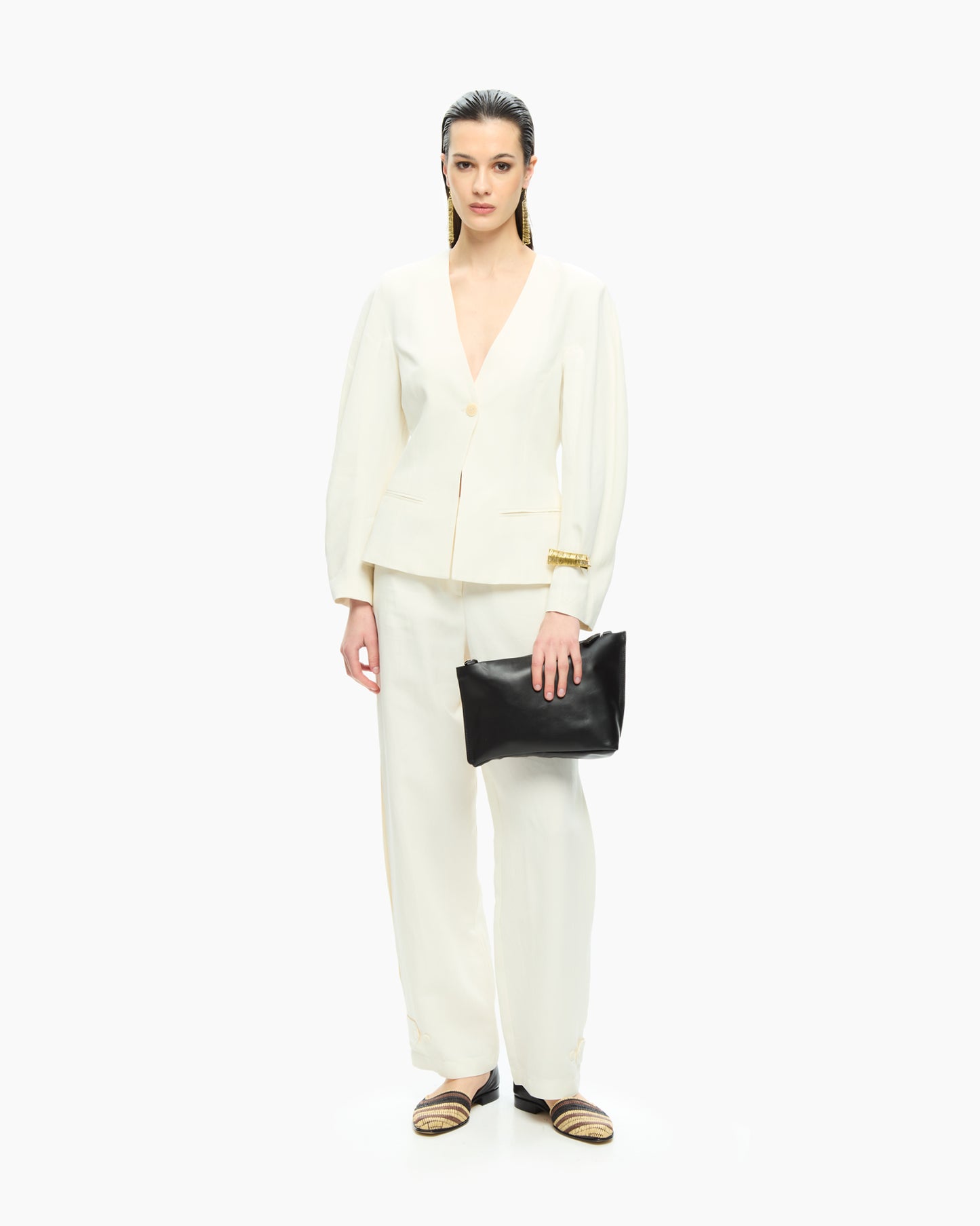 _MALLONI Pantalone morbido BIANCO
