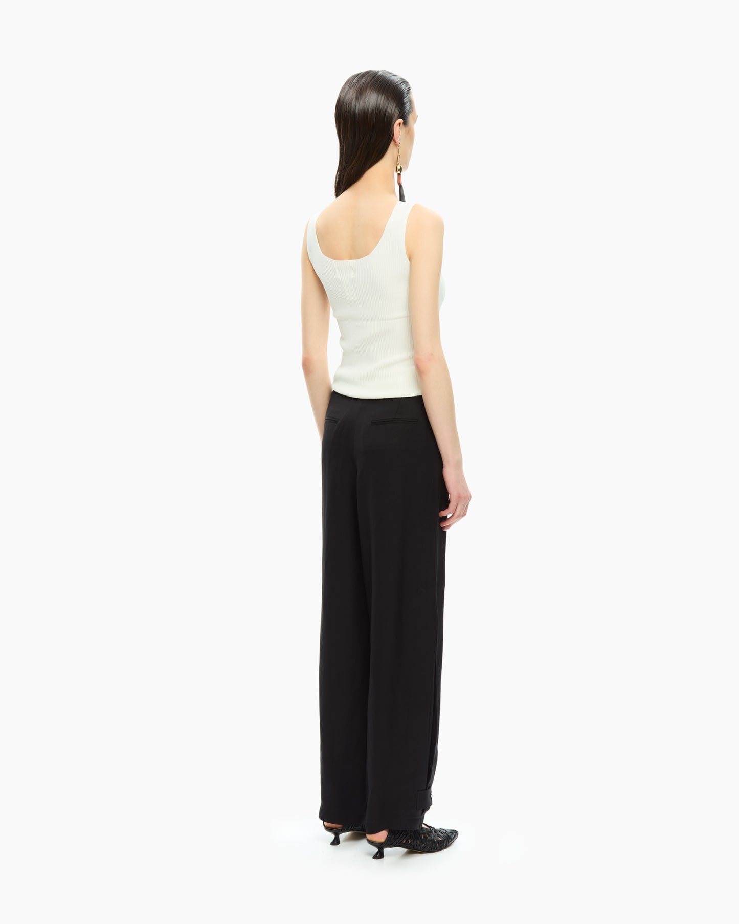 _MALLONI Pantalone morbido NERO