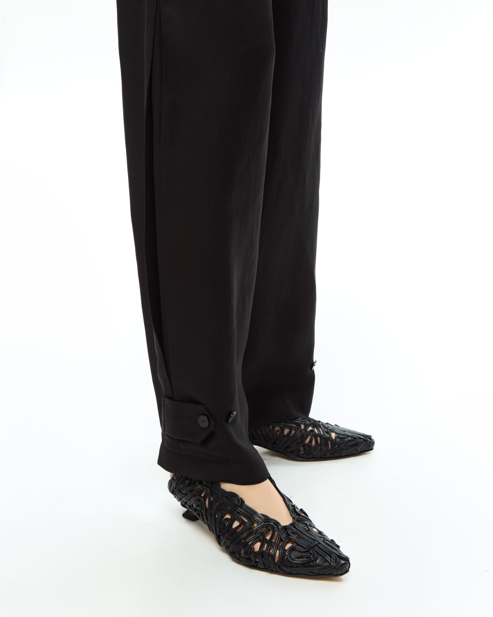 _MALLONI Pantalone morbido NERO
