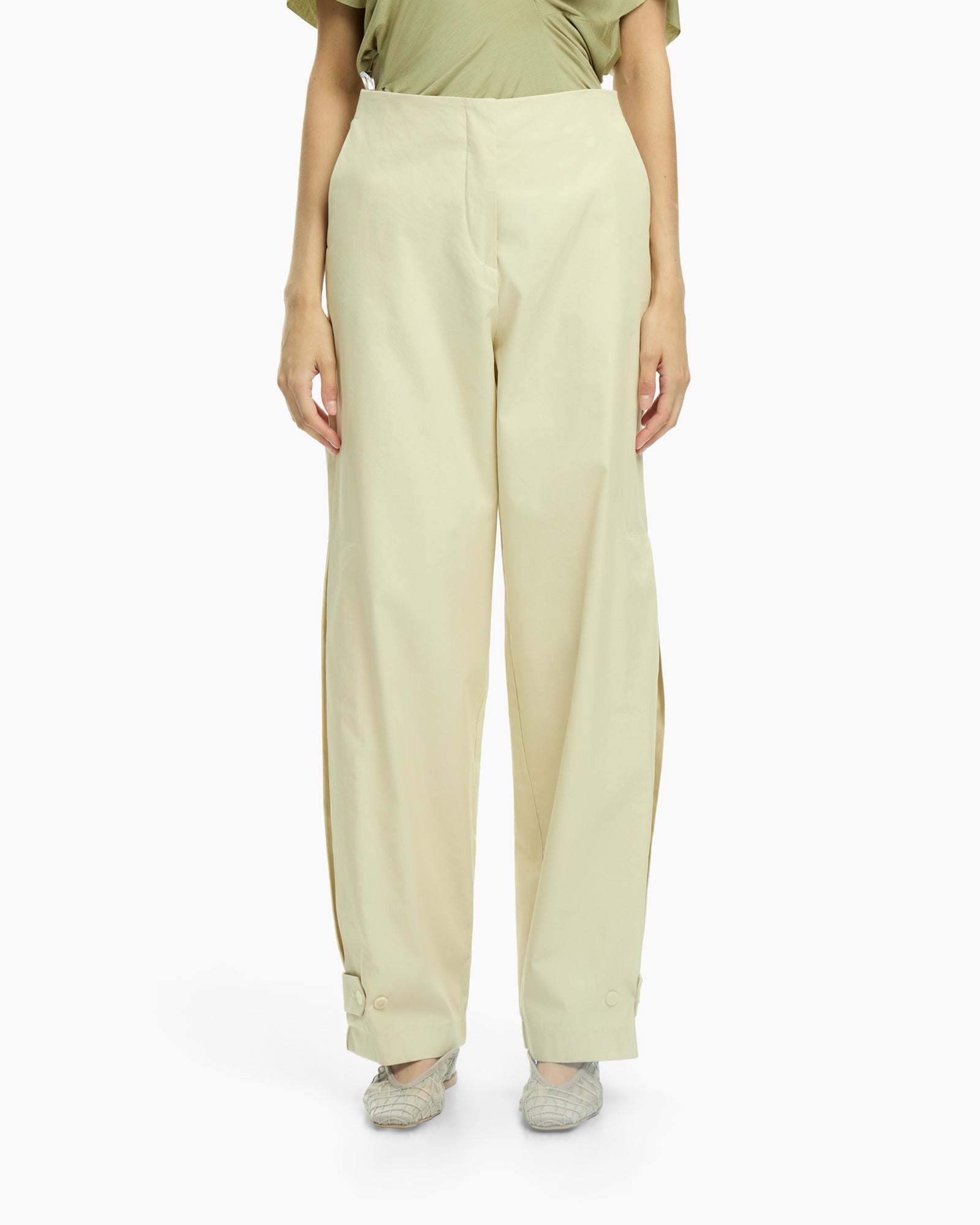 _MALLONI Pantalone a gamba morbida GIALLO