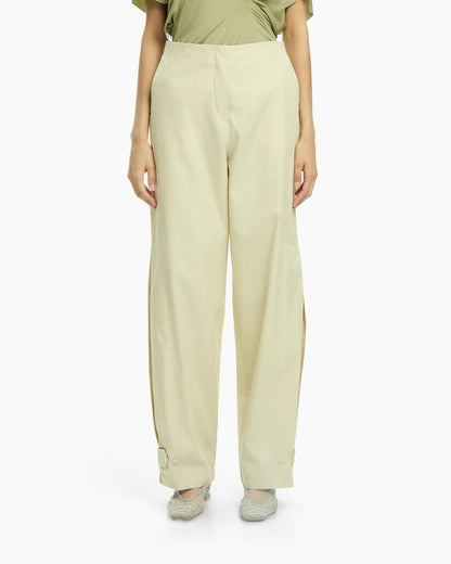 _MALLONI Pantalone a gamba morbida GIALLO