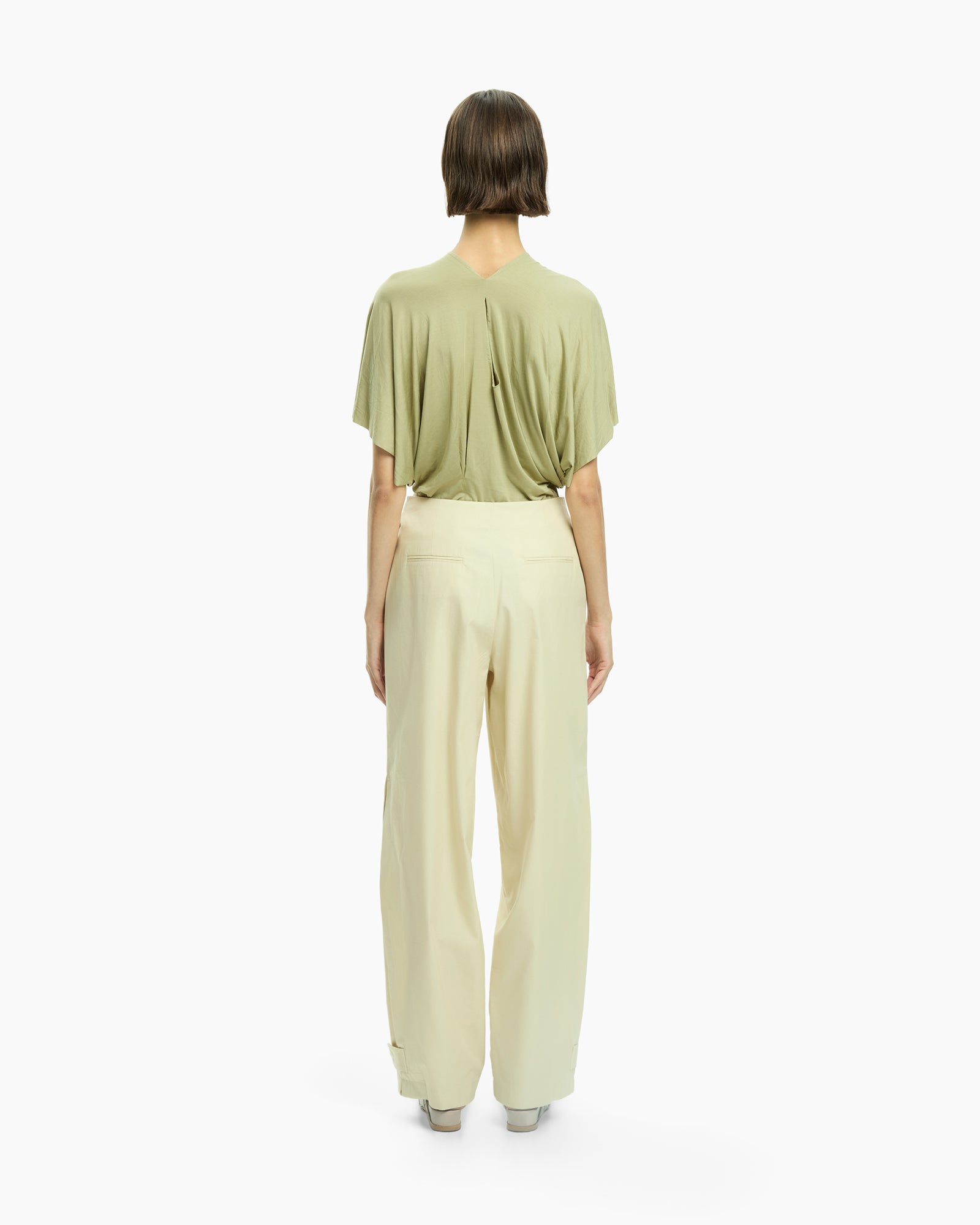 _MALLONI Pantalone a gamba morbida GIALLO