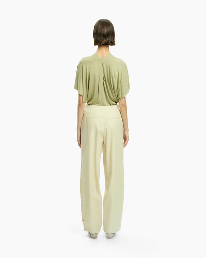 _MALLONI Pantalone a gamba morbida GIALLO