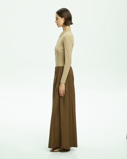 _MALLONI Pantalone con coulisse MARRONE