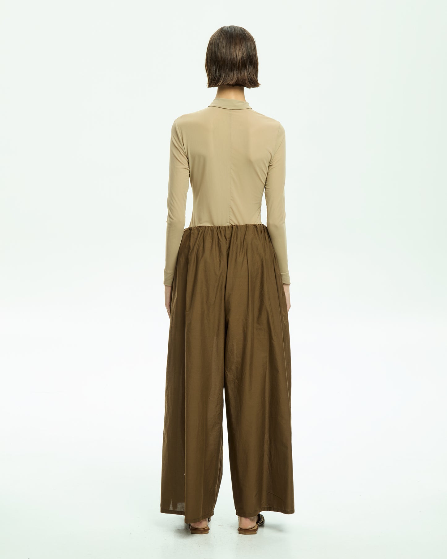 _MALLONI Pantalone con coulisse MARRONE