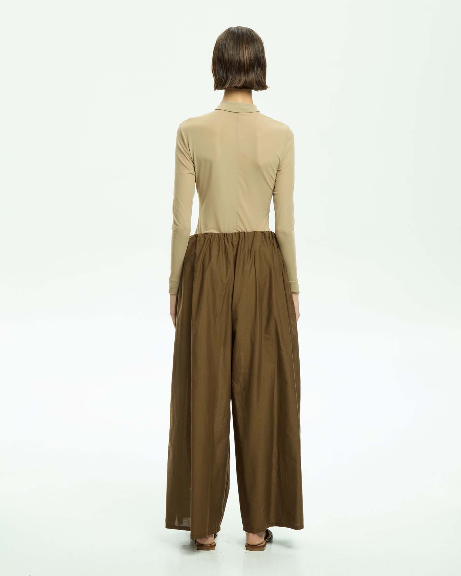 _MALLONI Pantalone con coulisse MARRONE