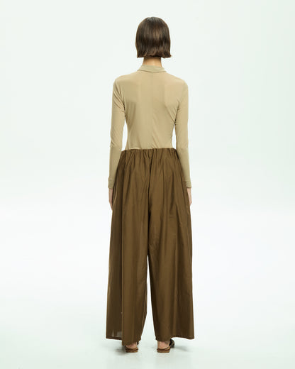 _MALLONI Pantalone con coulisse MARRONE