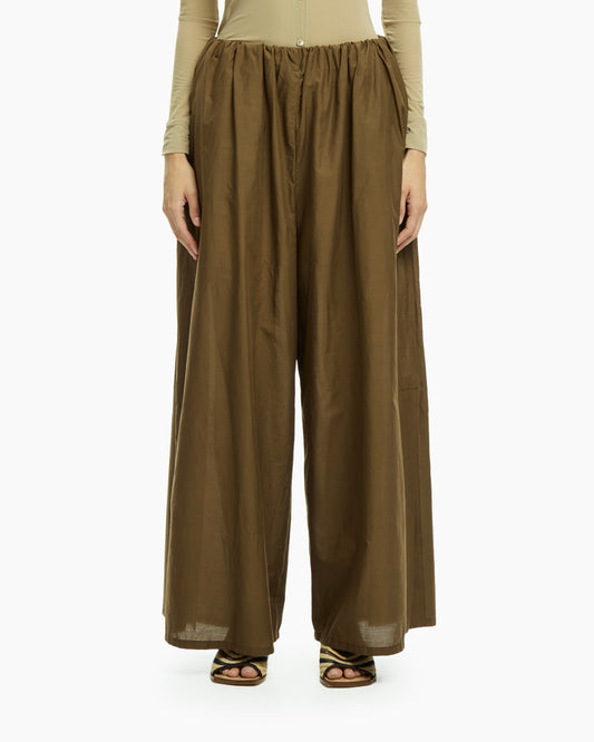 _MALLONI Pantalone con coulisse MARRONE