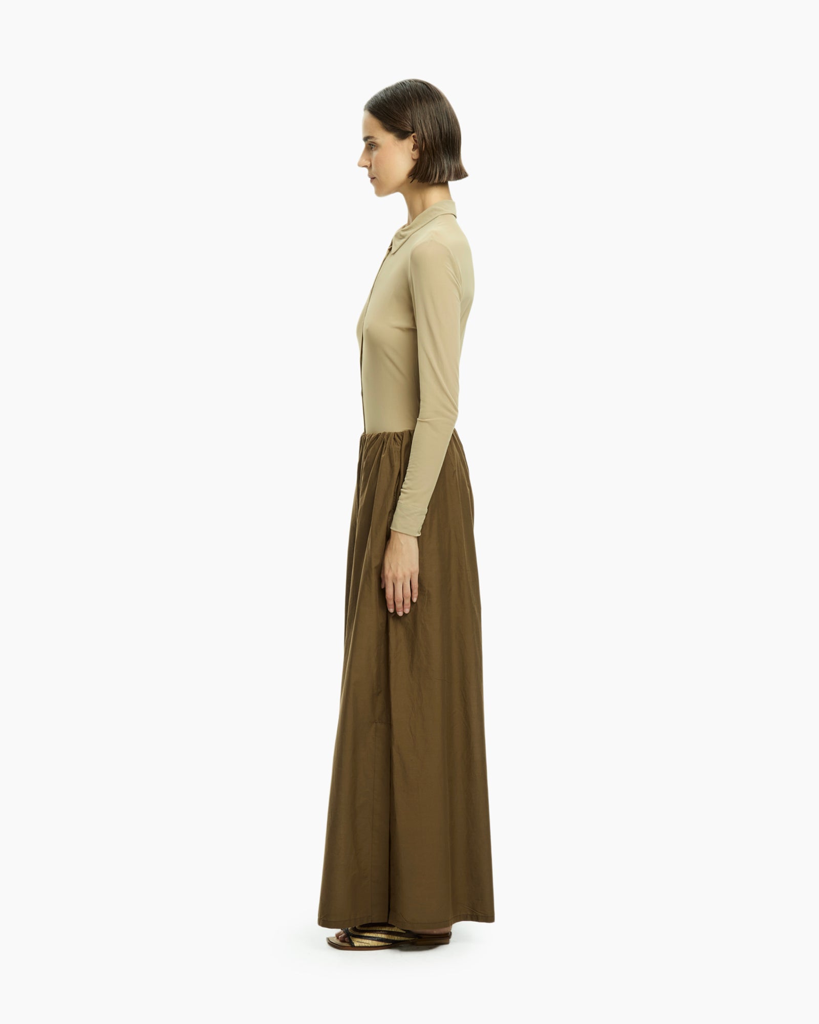 _MALLONI Pantalone con coulisse MARRONE