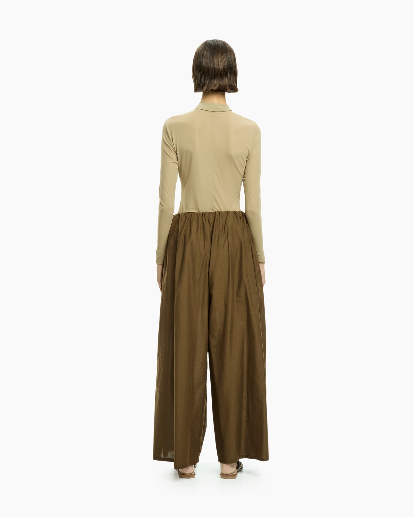 _MALLONI Pantalone con coulisse MARRONE