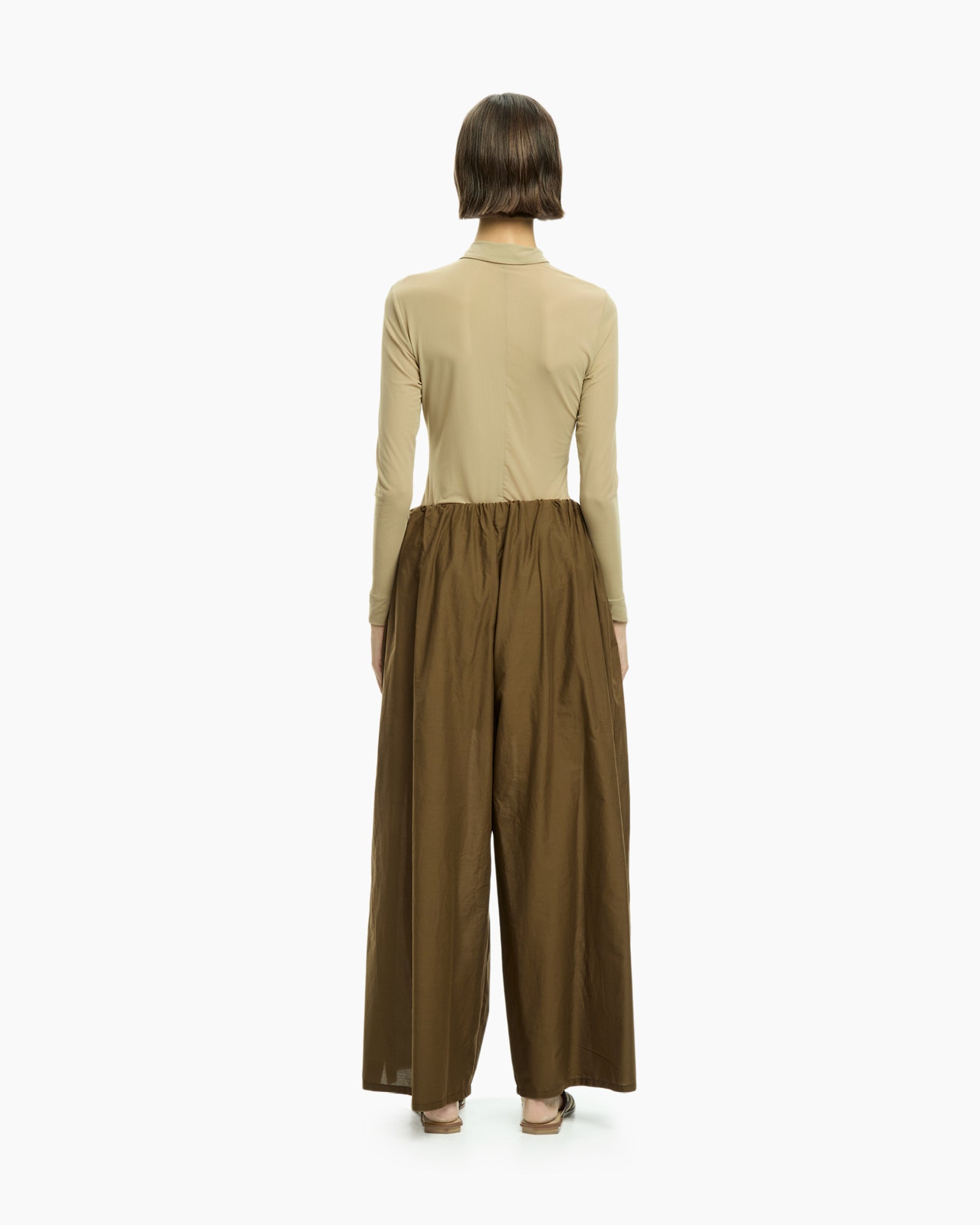 _MALLONI Pantalone con coulisse MARRONE