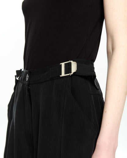 _MALLONI Pantalone con gamba morbida NERO