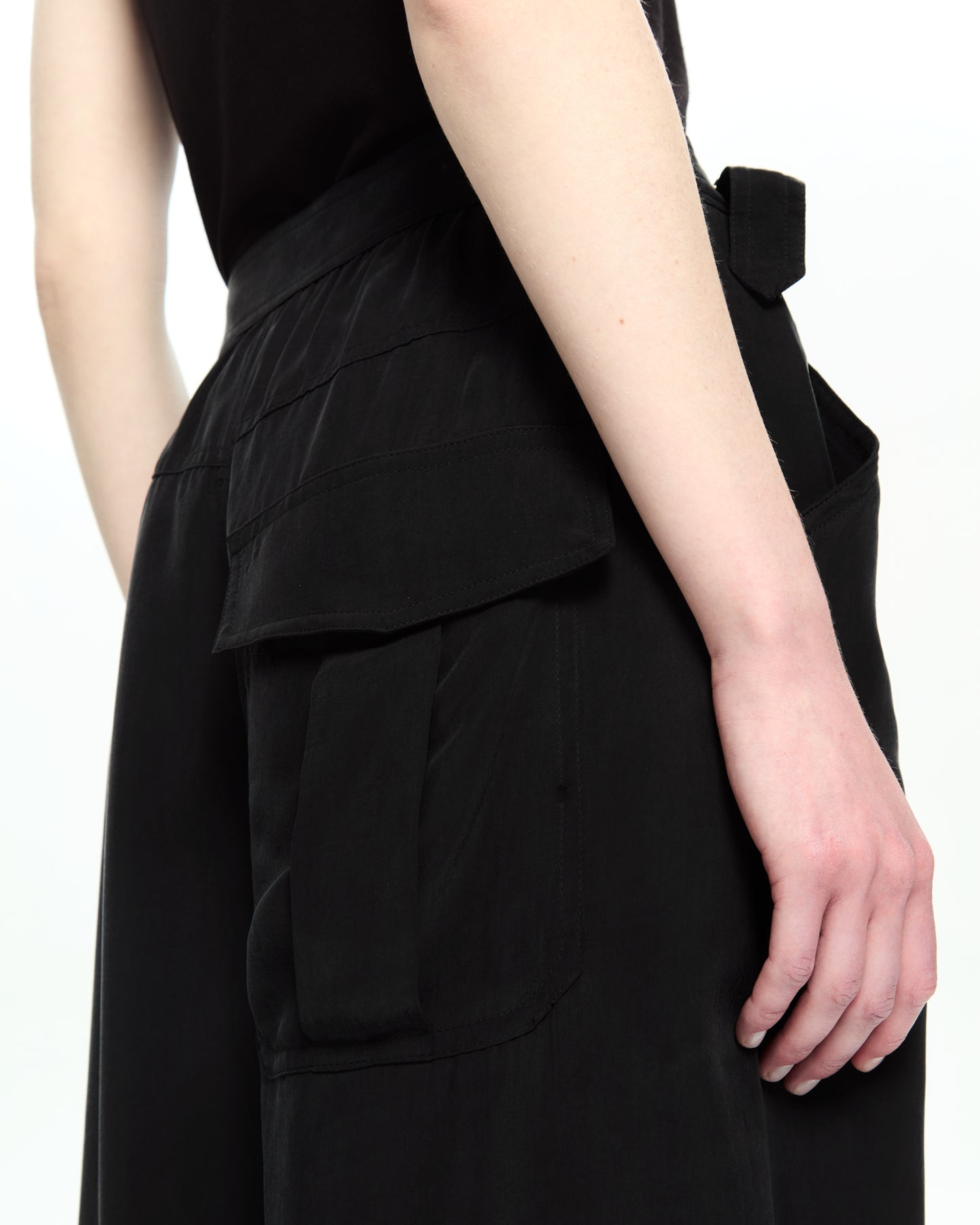 _MALLONI Pantalone con gamba morbida NERO