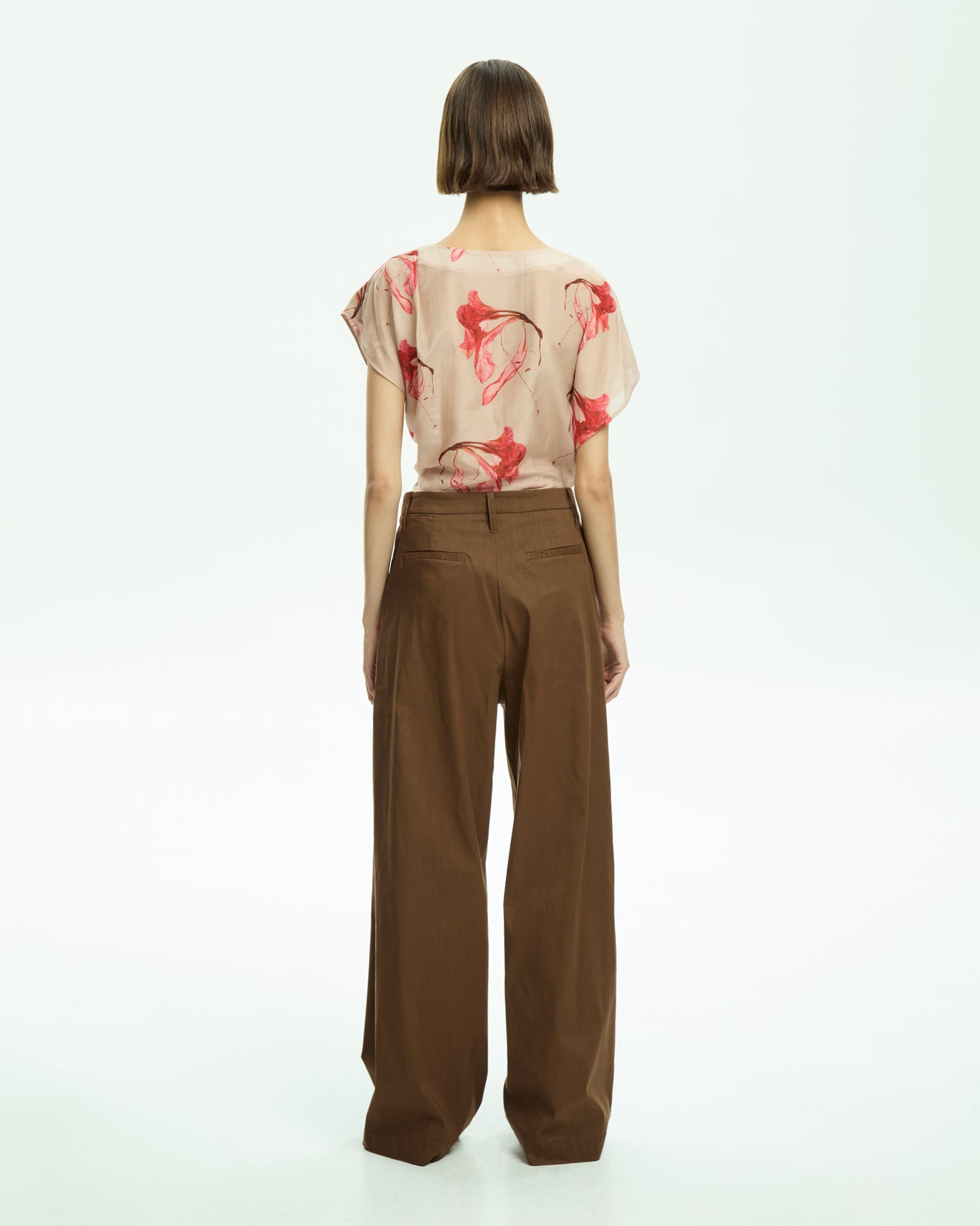 _MALLONI Pantalone con gamba ampia MARRONE