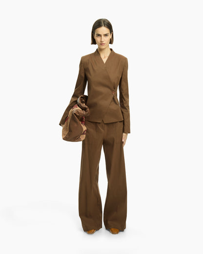 _MALLONI Pantalone con gamba ampia MARRONE