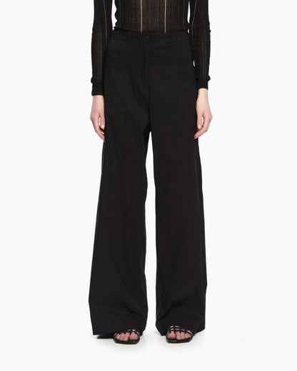 _MALLONI Pantalone con gamba ampia NERO