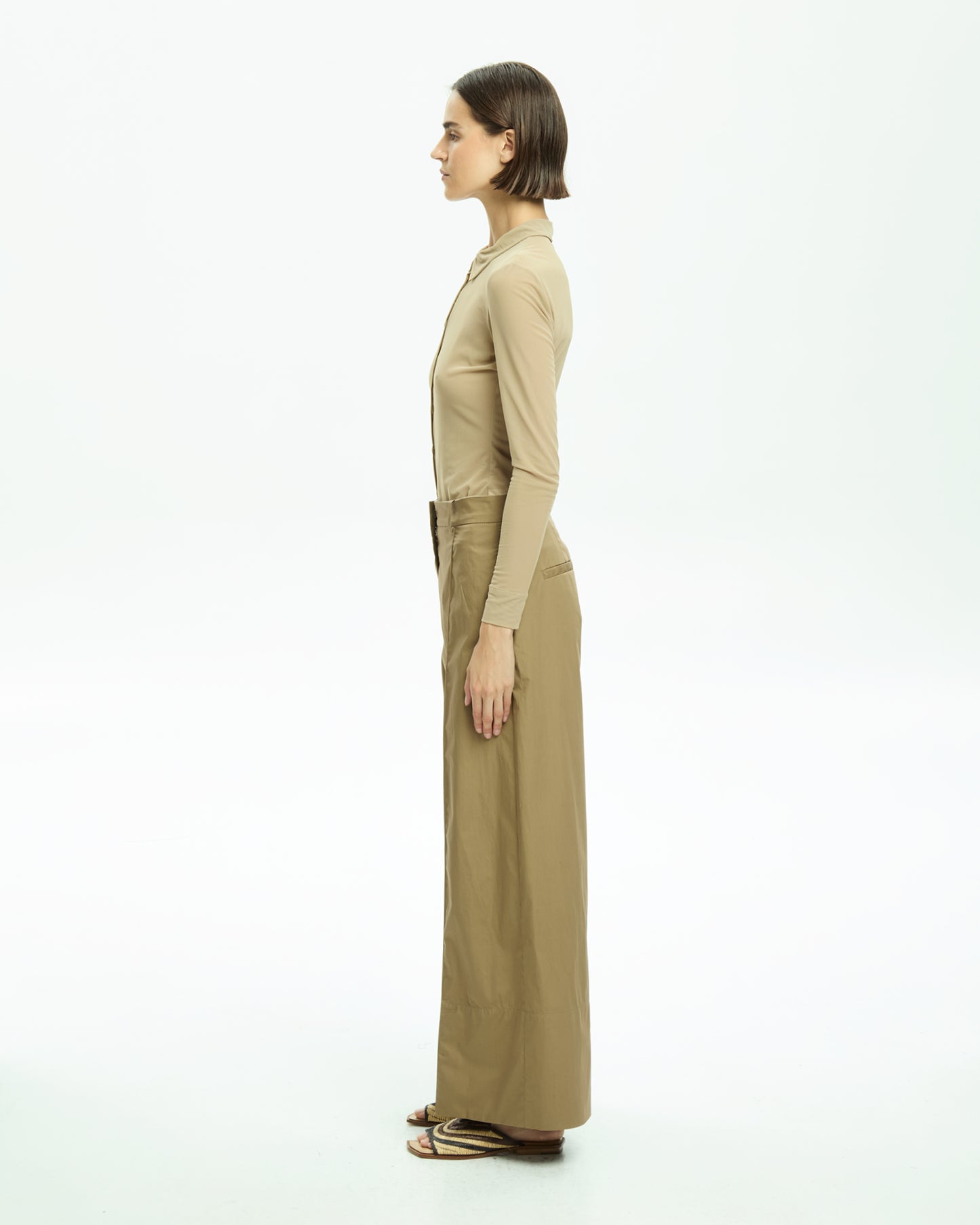 _MALLONI Pantalone con pince TORTORA
