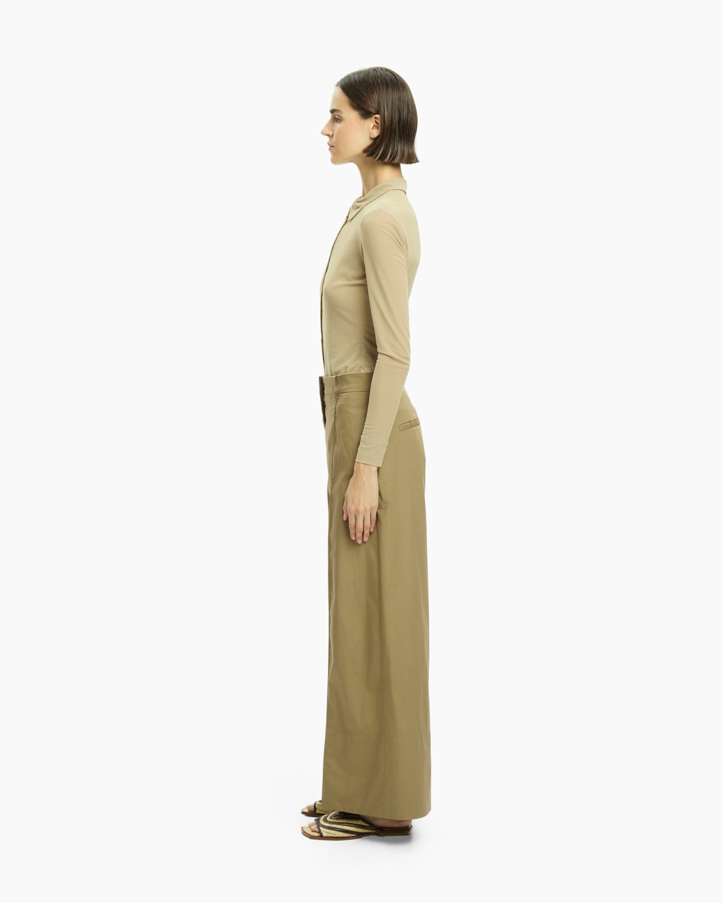 _MALLONI Pantalone con pince TORTORA