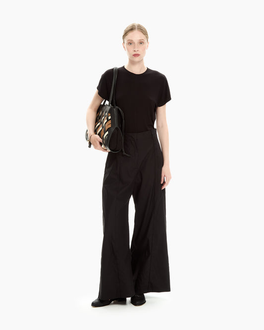_MALLONI Pantalone con pince NERO