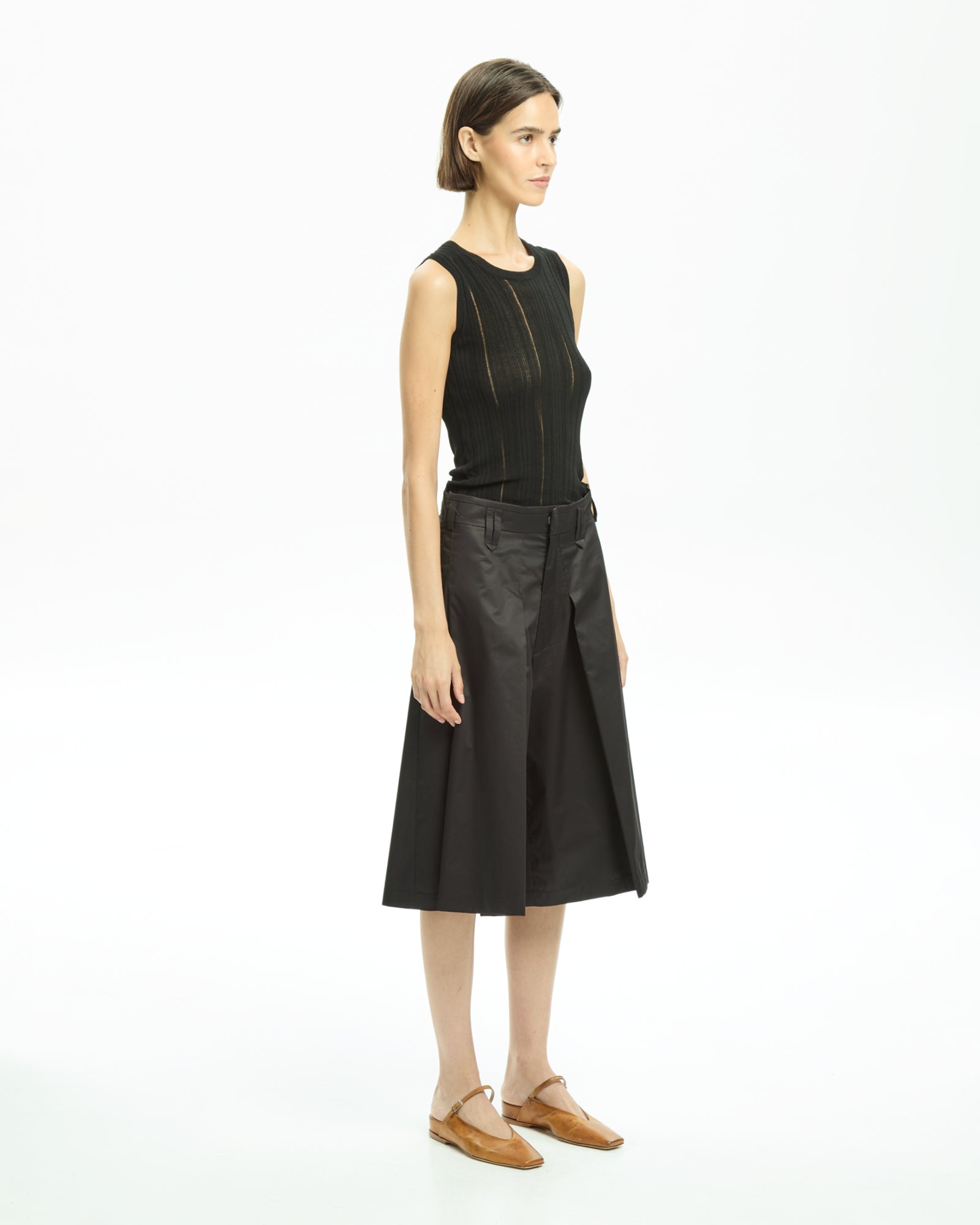 _MALLONI Pantalone corto NERO