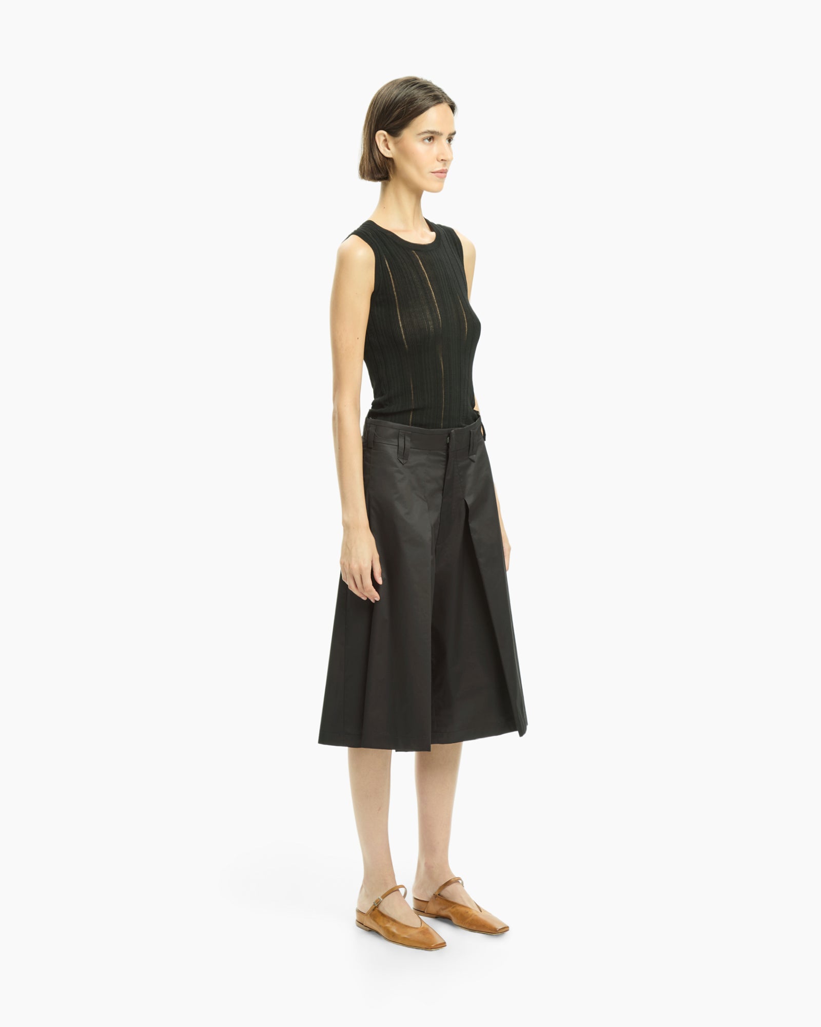 _MALLONI Pantalone corto NERO