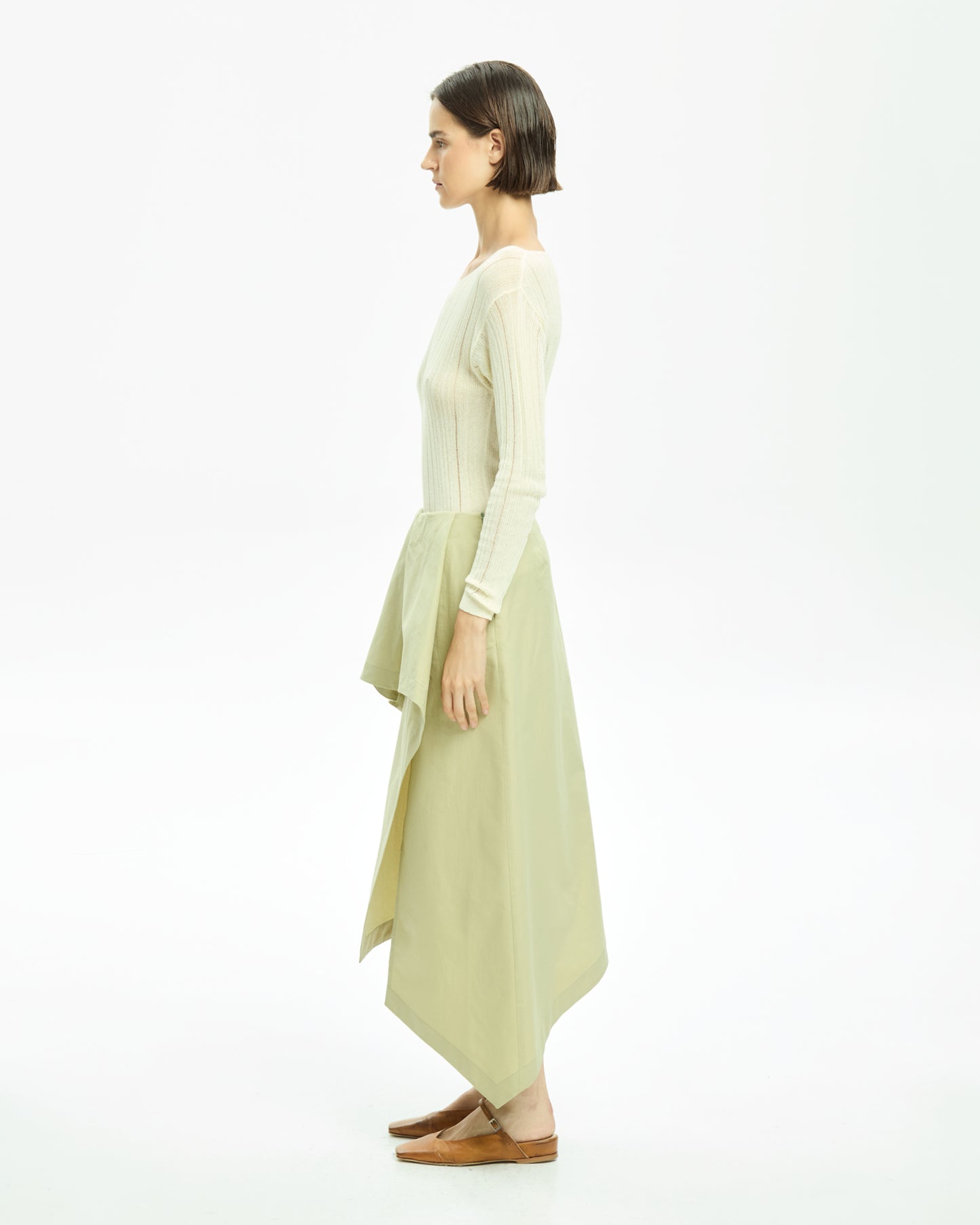 _MALLONI Gonna midi VERDE