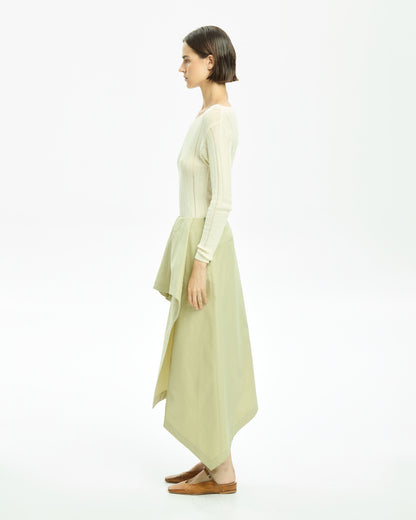 _MALLONI Gonna midi VERDE