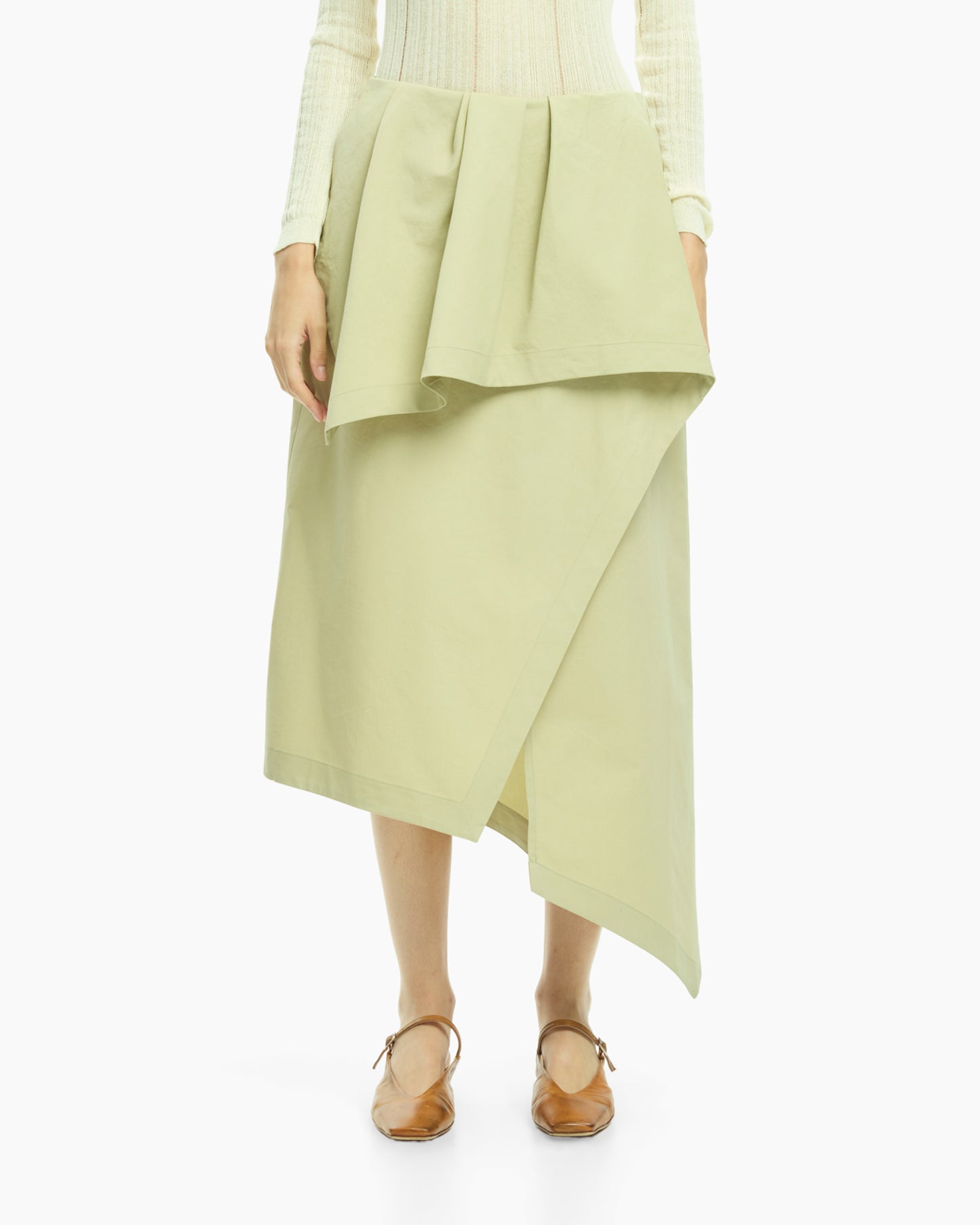 _MALLONI Gonna midi VERDE