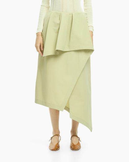 _MALLONI Gonna midi VERDE